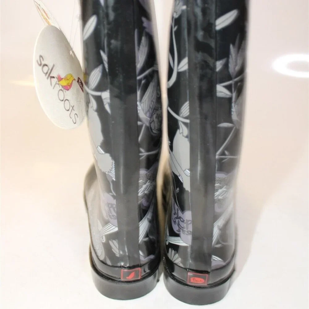 ✨Sakroots by The SACK Rain Boots RHYTHM Nature Hunter Peace Removable Fur Insert - Picture 11 of 16